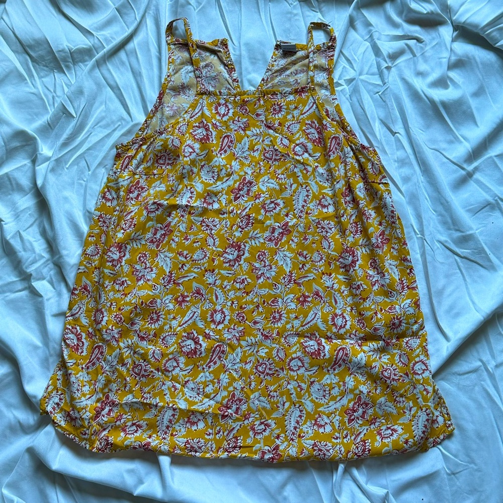 Yellow & Red Floral Blouse